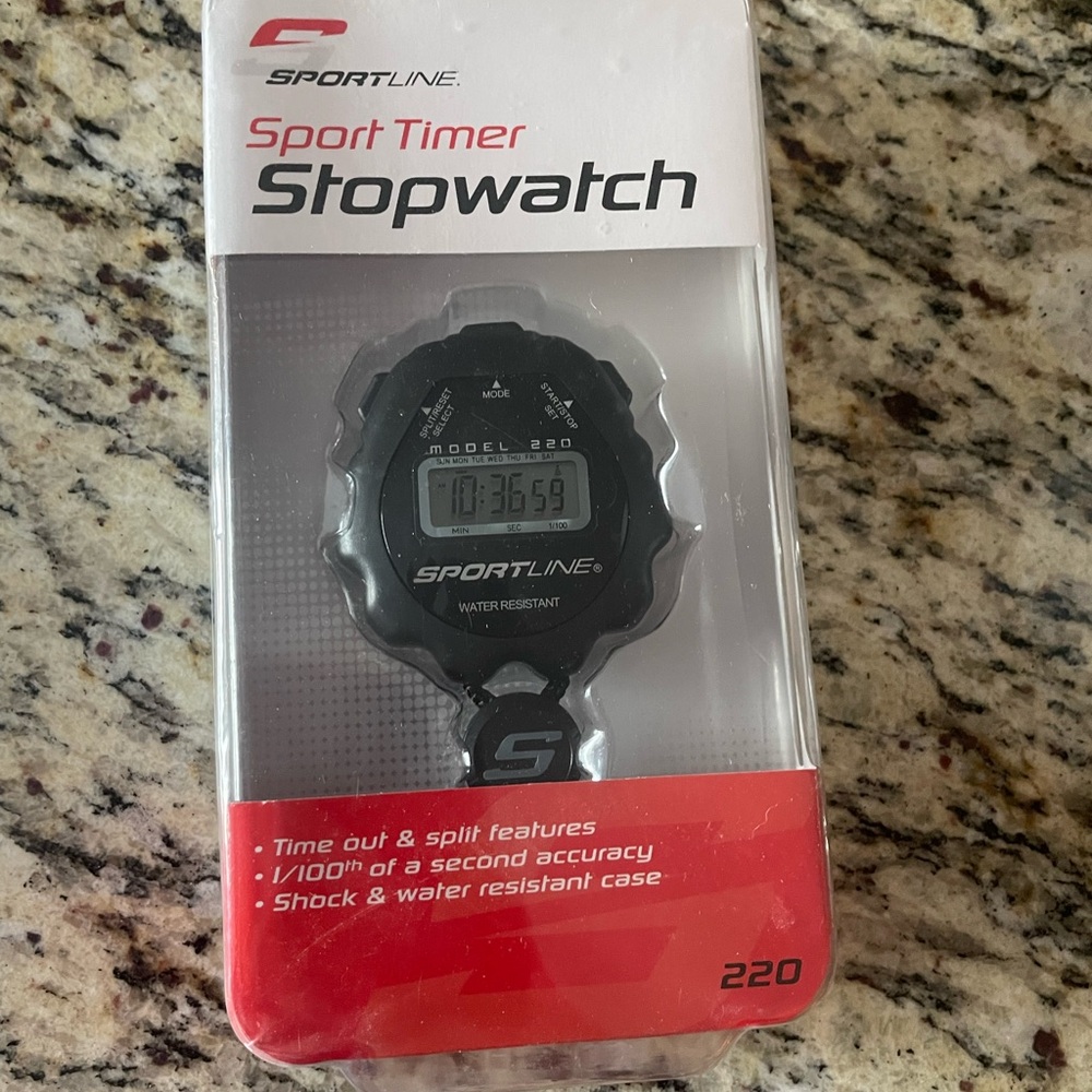 Sportline Black Stopwatch